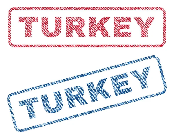 土耳其纺织邮票 — 图库矢量图片