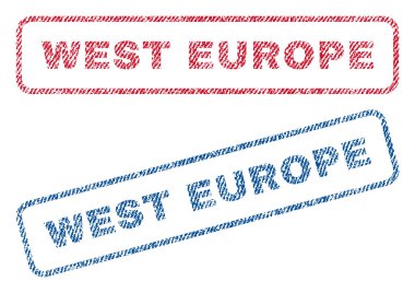 Batı Avrupa Tekstil pullar