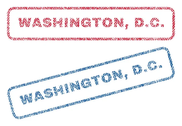 华盛顿特区纺织邮票 — 图库矢量图片