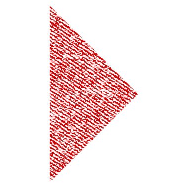 Ok ucu sağ kumaş dokulu simgesi