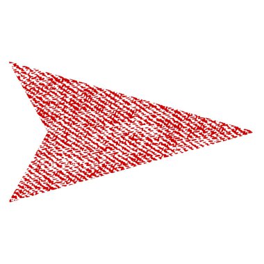 Ok ucu sağ kumaş dokulu simgesi