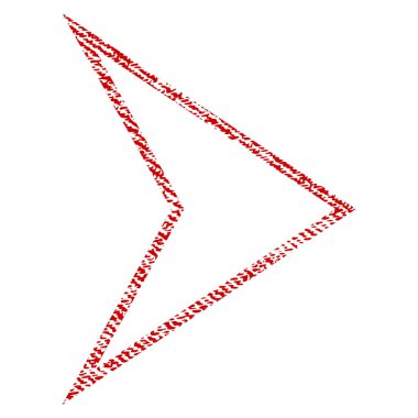 Ok ucu sağ kumaş dokulu simgesi