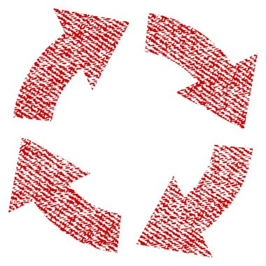 Dolaşım kumaş dokulu simgesi