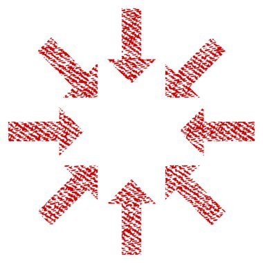 Daraltma okları kumaş dokulu simgesi