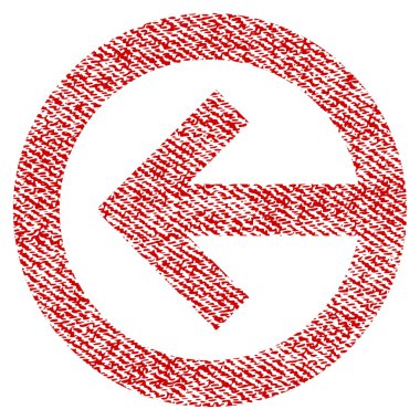 Yön sol kumaş dokulu simgesi