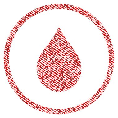 Kumaş dokulu simge damla