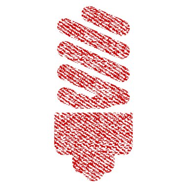 Floresan ampul kumaş dokulu simgesi