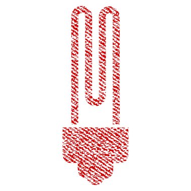 Floresan ampul kumaş dokulu simgesi