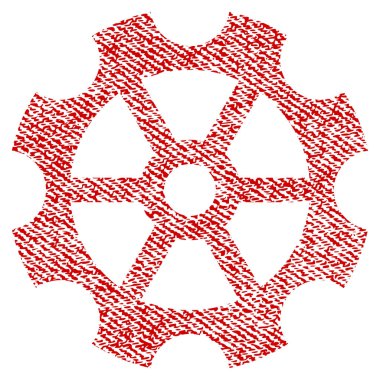 Dişli kumaş dokulu simgesini