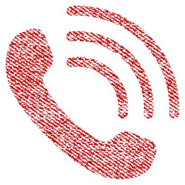 Telefon görüşmesi kumaş dokulu simgesi