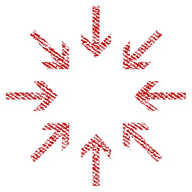 Basınç okları kumaş dokulu simgesi