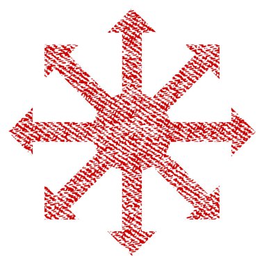 Radyal okları kumaş dokulu simgesi