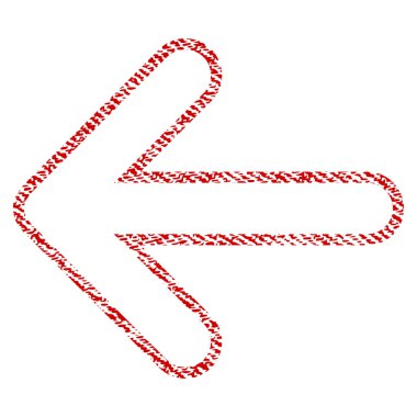 Yuvarlak ok sol kumaş dokulu simgesi