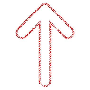 Kumaş yukarı yönlü ok simgesi dokulu