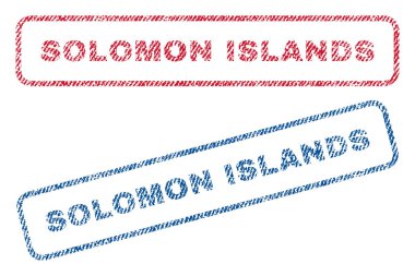 Solomon Adaları Tekstil pullar