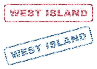 West Adası Tekstil pullar