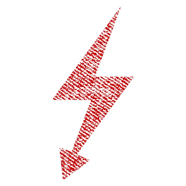 Icona strutturata in tessuto elettrico Strike — Vettoriale Stock