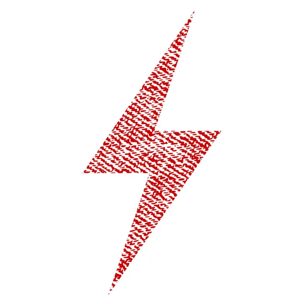 Energii elektrycznej tkaniny teksturowane ikona — Wektor stockowy