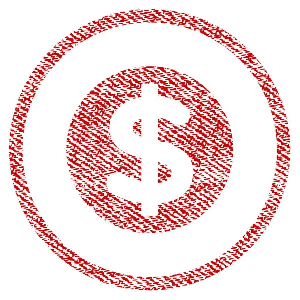 Finanse ikona teksturowanej tkanina — Wektor stockowy