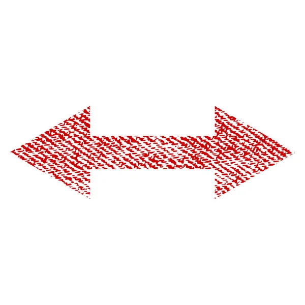 Horizontale Flip stof geweven pictogram — Stockvector