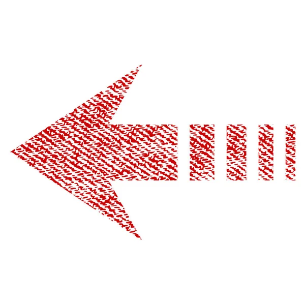 Stuur links stof geweven pictogram — Stockvector