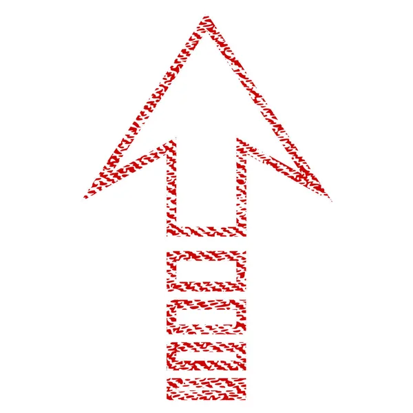 Icône texturée de tissu — Image vectorielle