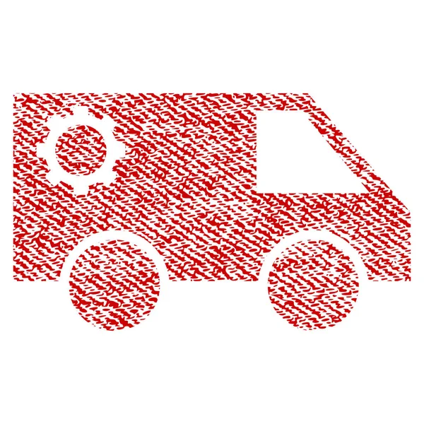 Servicio de tela de coche icono texturizado — Vector de stock