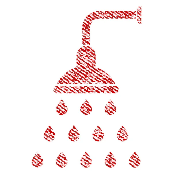 Ikone aus strukturiertem Duschstoff — Stockvektor
