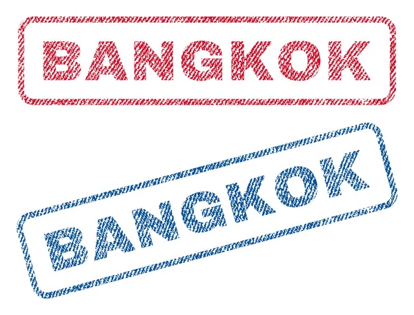 Bangkok Textilstempel — Stockvektor