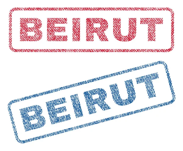 Selos têxteis de Beirute — Vetor de Stock