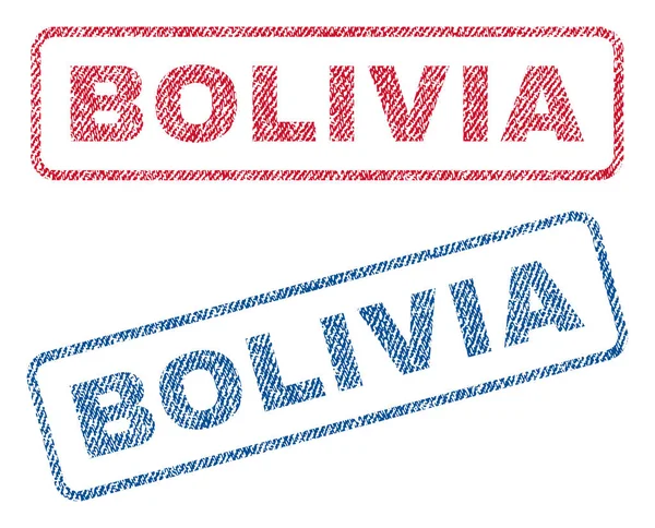 Timbres textiles Bolivie — Image vectorielle