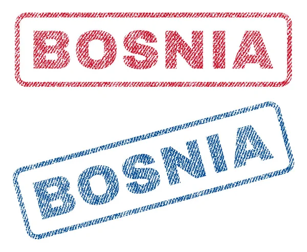 Bośnia włókienniczych znaczki — Wektor stockowy