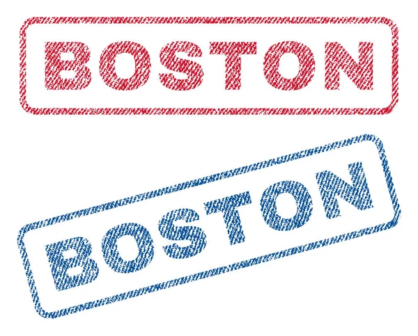 Бостонские текстильные марки — стоковый вектор