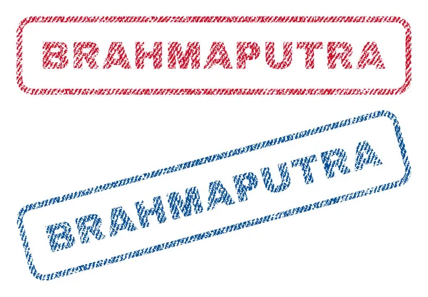 Brahmaputra Sellos textiles — Vector de stock