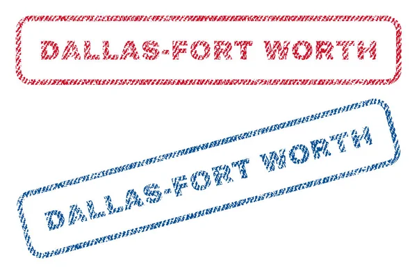 Dallas-Fort Worth Sellos textiles — Vector de stock