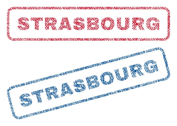 Straßburger Textilmarken — Stockvektor