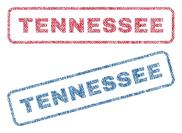 Tennessee Textile Stamps — Stock Vector