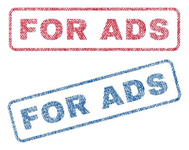 Reklamlar Tekstil pullar için