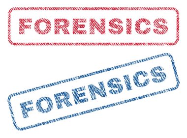 Adli tıp Tekstil pullar