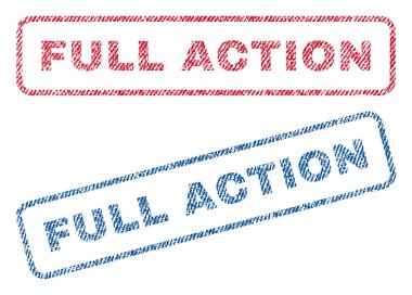 Tam eyleme Tekstil pullar