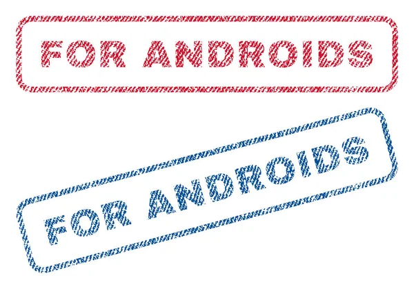 Für Androiden Textilstempel — Stockvektor