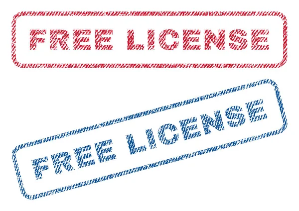 Licence gratuite Timbres textiles — Image vectorielle