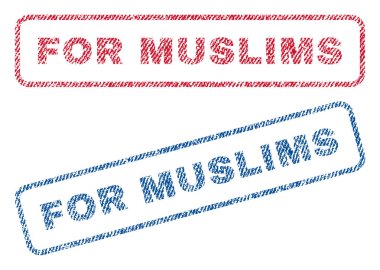 Müslümanlar Tekstil pullar için