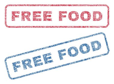 Ücretsiz gıda Tekstil pullar