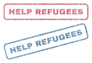 Mülteciler Tekstil pullar yardım