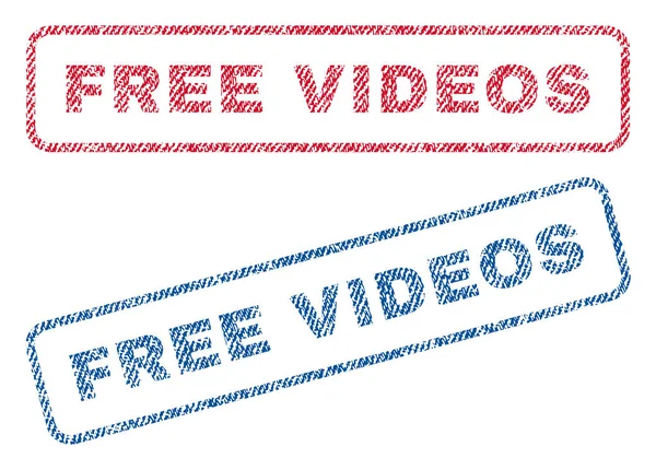 Vidéos gratuites Timbres textiles — Image vectorielle