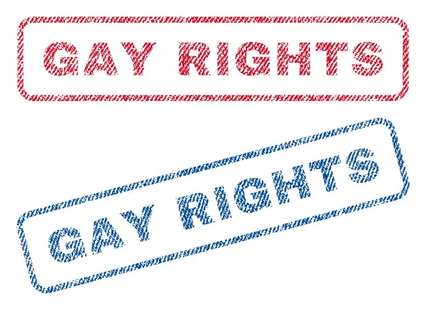 Tekstil pullar Eşcinsel hakları — Stok Vektör