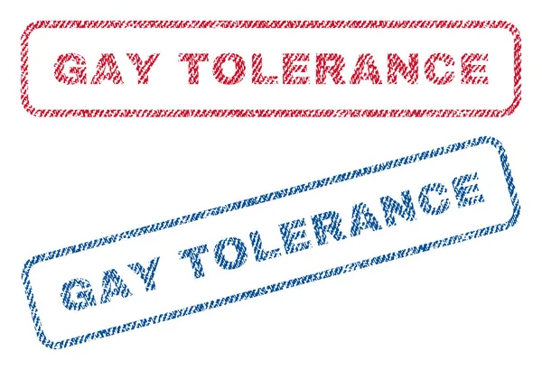 Gay tolerancji włókienniczych znaczki — Wektor stockowy