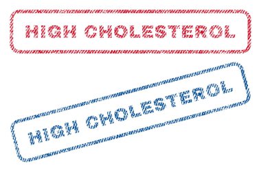 Yüksek kolesterol Tekstil pullar