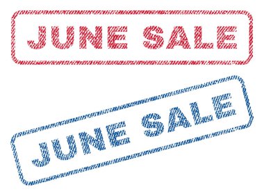 June Satılık Tekstil pullar